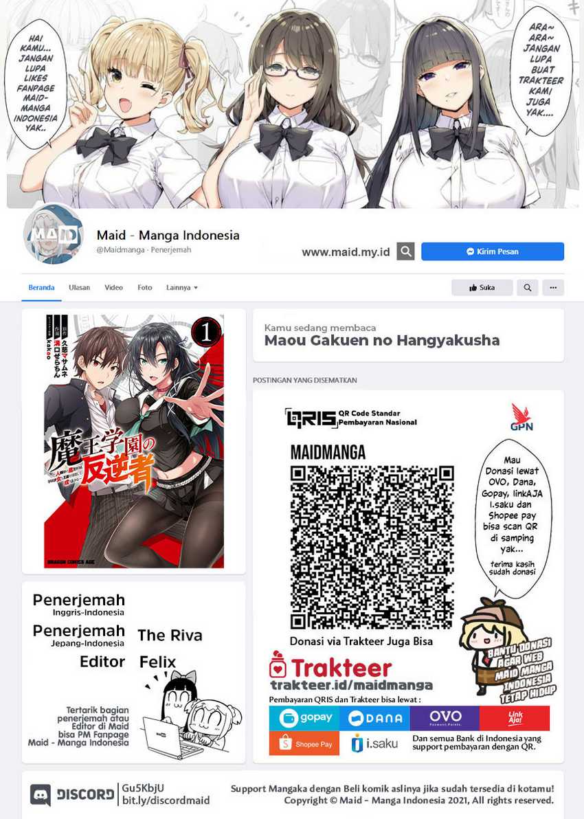 Maou Gakuen no Hangyakusha Chapter 16 Bahasa Indonesia